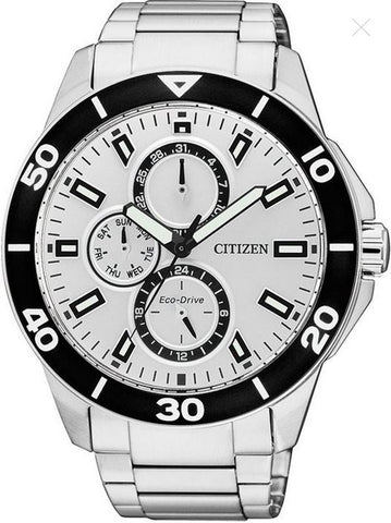 Eco Drive Plata Chronograph