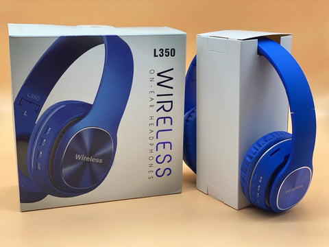 Wireless On Ear Headphones color rojo, azul y café