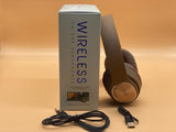 Wireless On Ear Headphones color rojo, azul y café