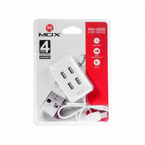 Conector USB Mox con 4 puertos